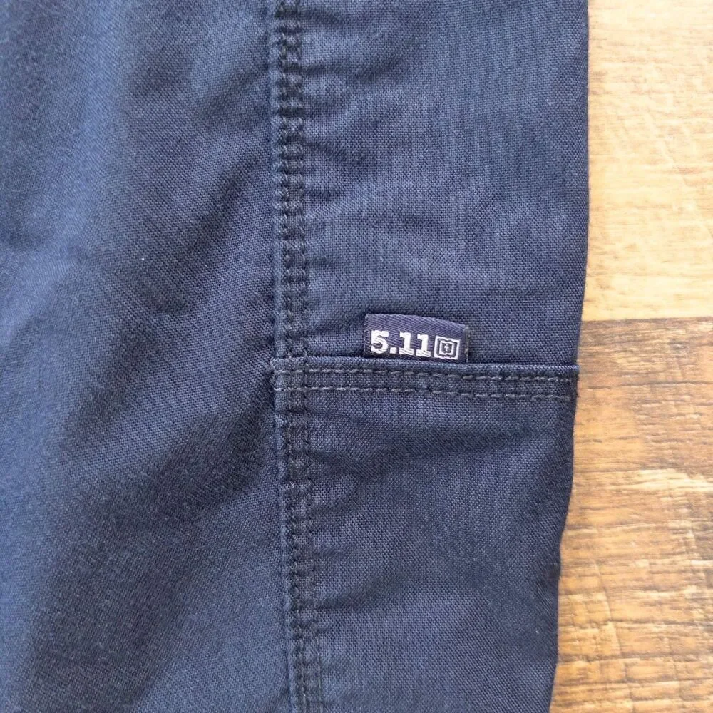 5.11 Tactical Apex Cargo Pants Men's 36x31 Dark Navy Flex-Tac Utility Gorpcore